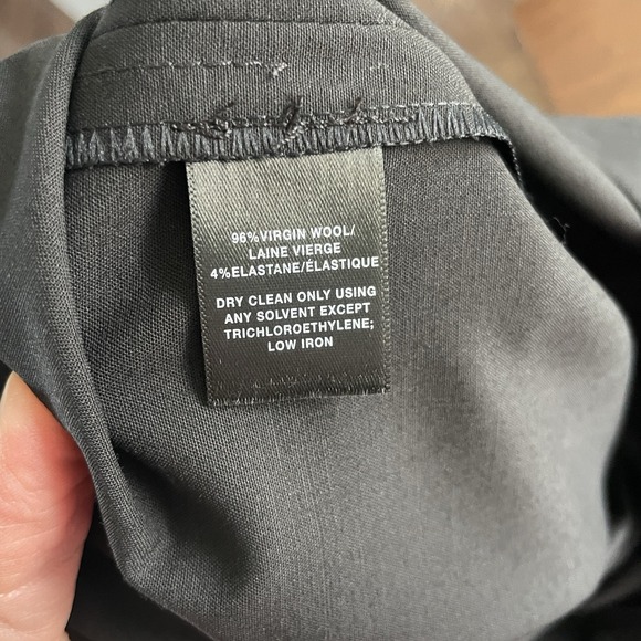 Lafayette 148 Menswear Pants Lot Of 2 Women's 12 Black Grey Wool Trouser Career - Picture 16 of 16